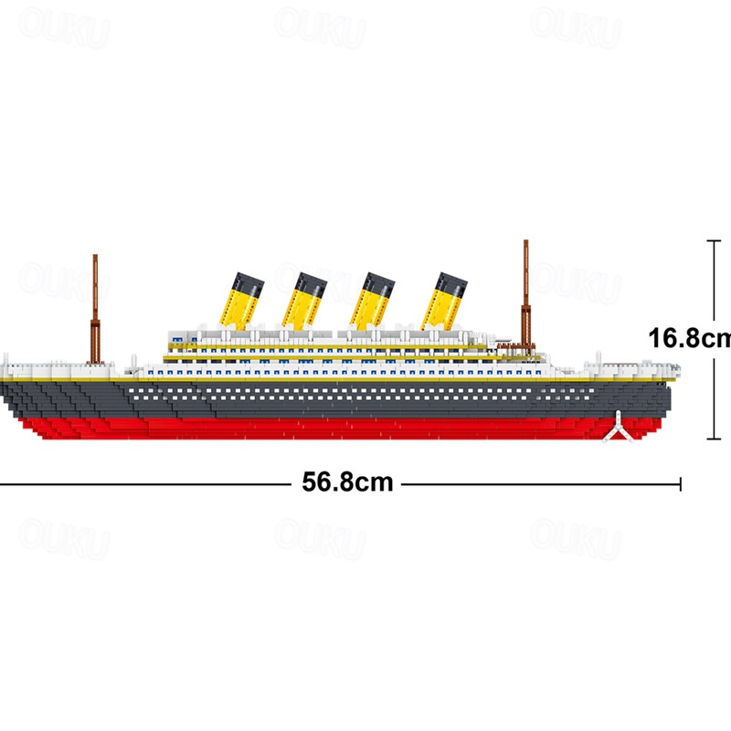 Titanic Ship Model Building Block Set 3D Puzzle Sets DIY Educational Toys Bricks Toy-with 4173Pcs Micro Mini Blocks Ideal Gift for Kids & Adults 2024 - US $86.99 –P5