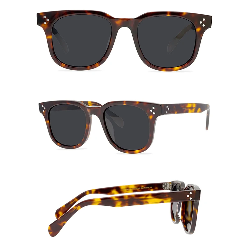 Belight Optical  Women Men Classical American Style UV400 Big Shape Vintage Retro Acetate Sunglasses with Case Oculos OV5236