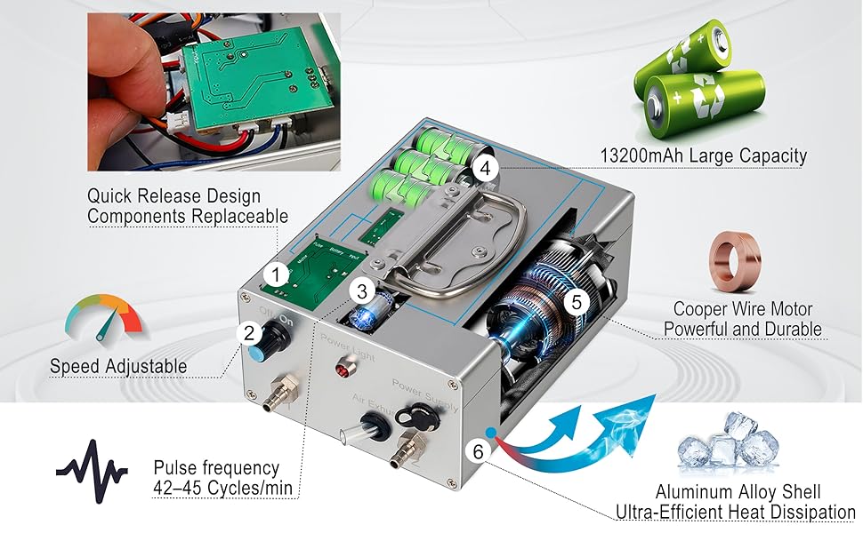 hantop milking machine battery pump