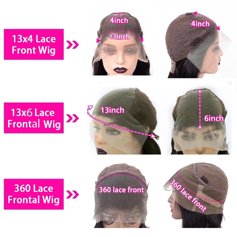360 Glueless Full Lace Wig Human Hair Transparent 13x4/13x6 Body Wave Lace Front Human Wigs For Black Women Pre Plucked ZWJSH