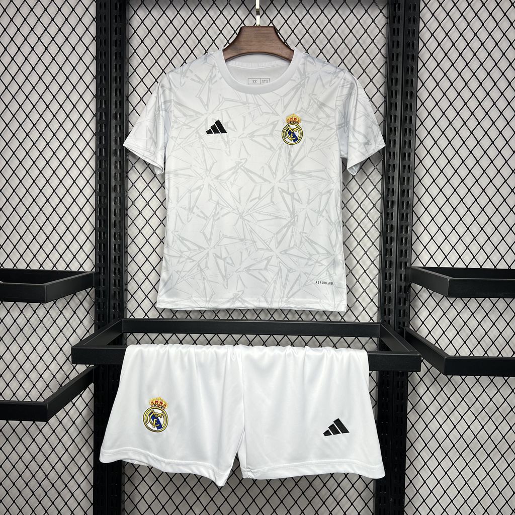 Real Madrid 24-25 Pre-Match Training Kids Kit111
