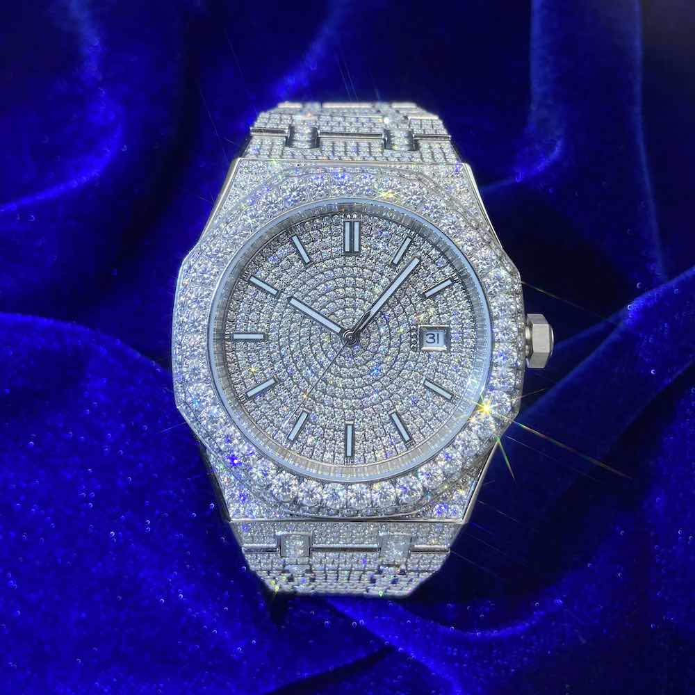Iced out watch-Yika Jewelry