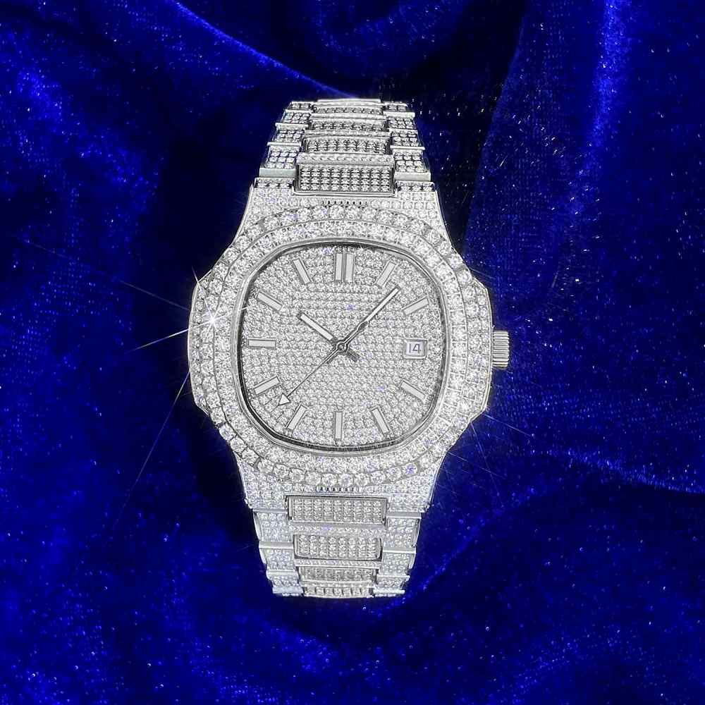 Iced out watch-Yika Jewelry