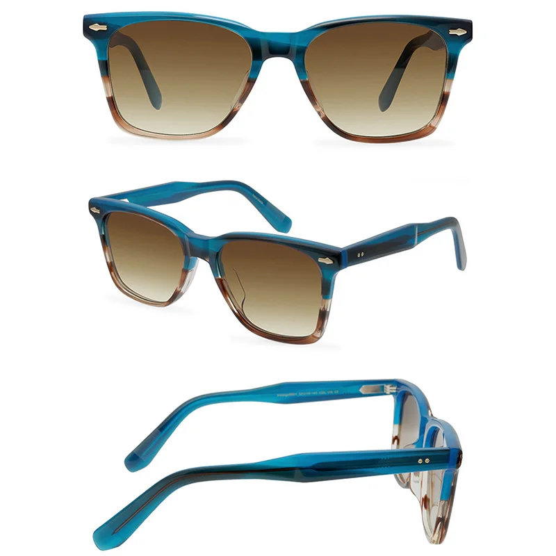 Belight Optical Acetate Handmade Quality Classical Design Women Men UV400 Protection with Case Oculos LEMTOSH Sunglasses 9601