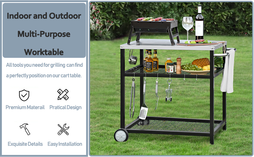 OUTDOOR GRILL CART