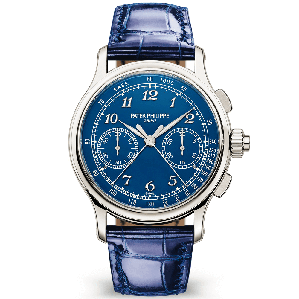 Patek Philippe Grand Complications 41mm Platinum Blue Dial Split Seconds Chronograph Watch