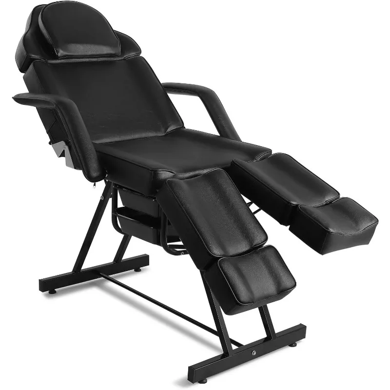 Facial Bed Massage Table Adjustable Tattoo Chair W/Free Barber Bed Spa Chair Salon Massage Equipment Tattoo Bed