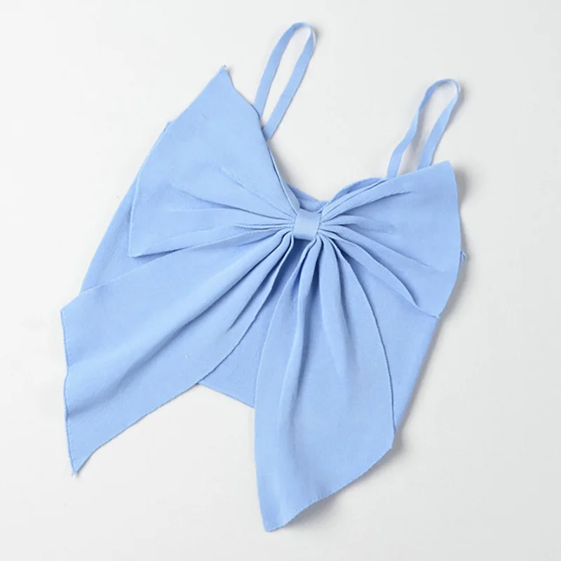 Women's Bow Tie Tops Summer Sexy Cami T Shirt Corset Tank Top