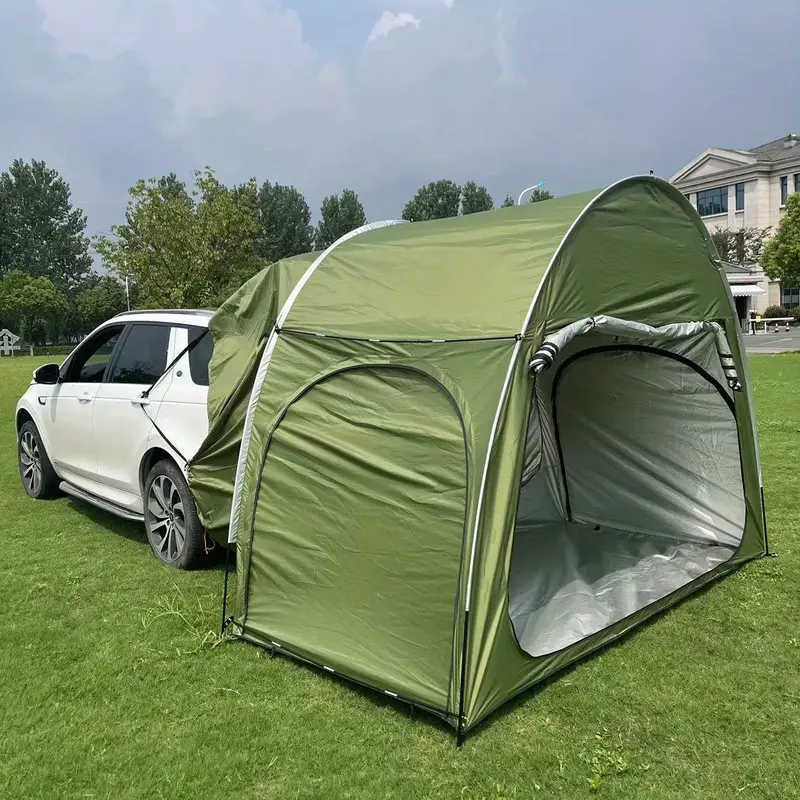 outdoor camping car tail tent self driving wilderness camping sunshade sunscreen rainproof car sunshade shed quick open camping tent details 5