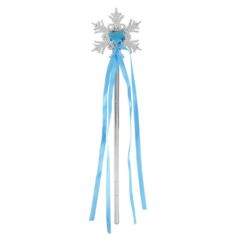 1Set Cosplay Cartoon Ice Romance Princess Crown Magic Wand HeadWear Toys For Girls Dress Accessories