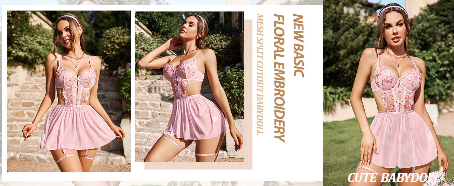 pink babydoll