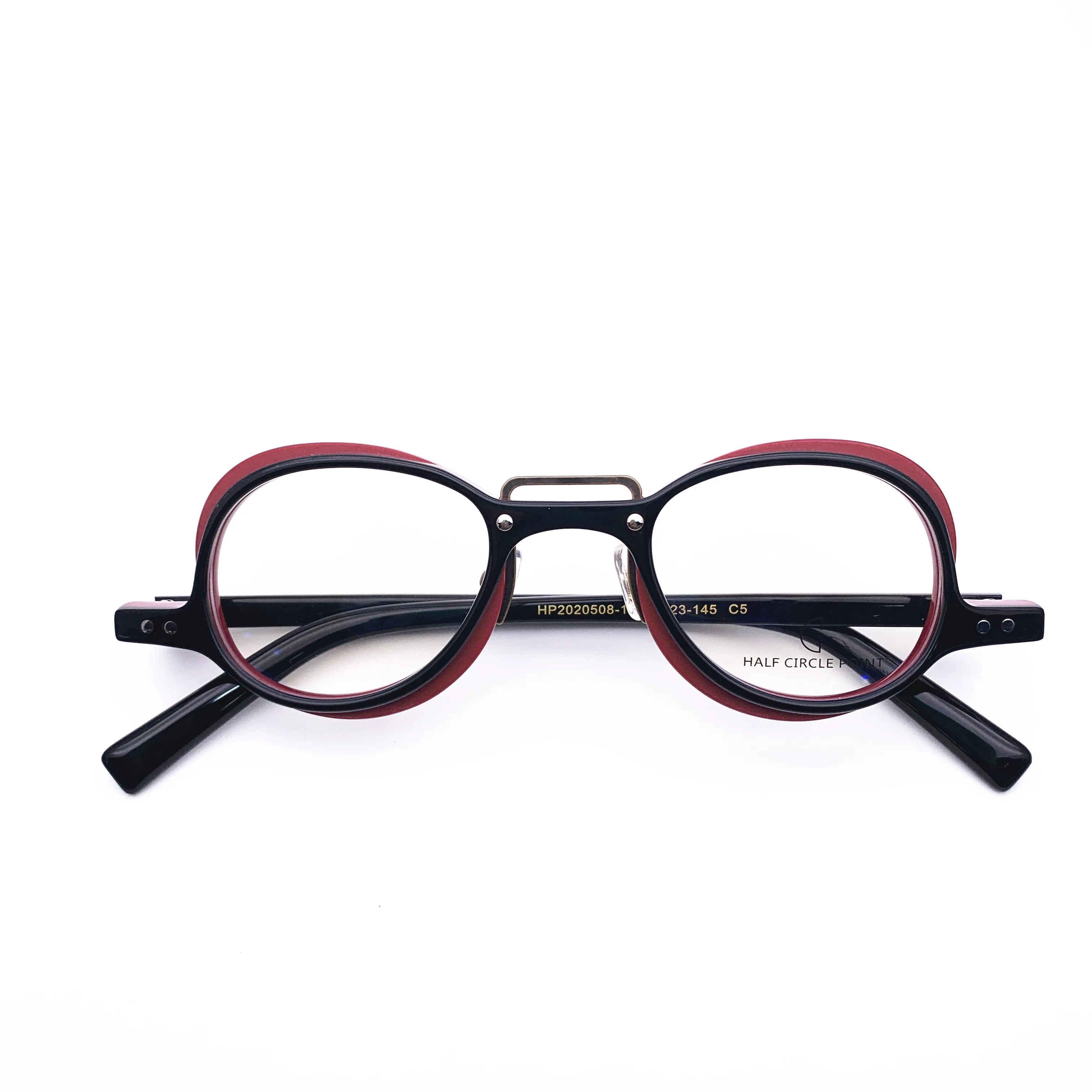 Belight Optical  Fancy Mini Irregular Shape Men Women Vintage Retro Design Acetate  Spectacle Frame Precription Lens 2020508-1