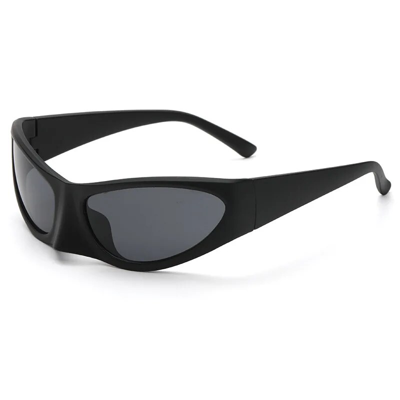 Small Alien Oval Steampunk Sun Glasses 2022 Brand Designer Luxury Saucerman Hip Hop Punk Y2K Sunglasses For Women Mens