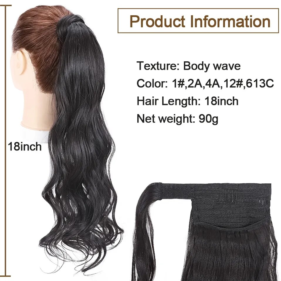 BENEHAIR Wrap Around Ponytail Extension 18