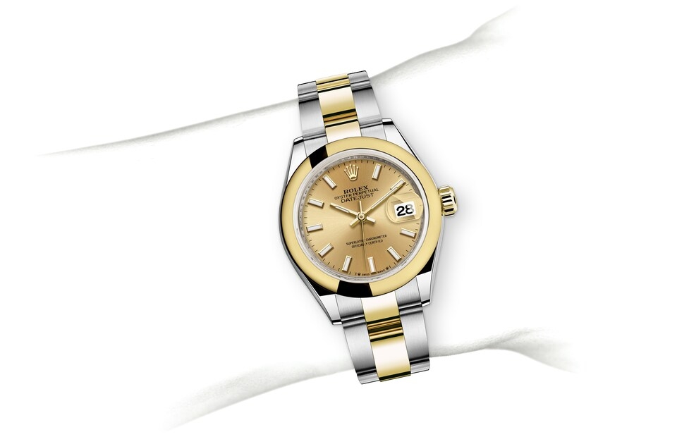 Rolex Lady-Datejust in Oystersteel and gold, m279163-0002 | Europe Watch Company