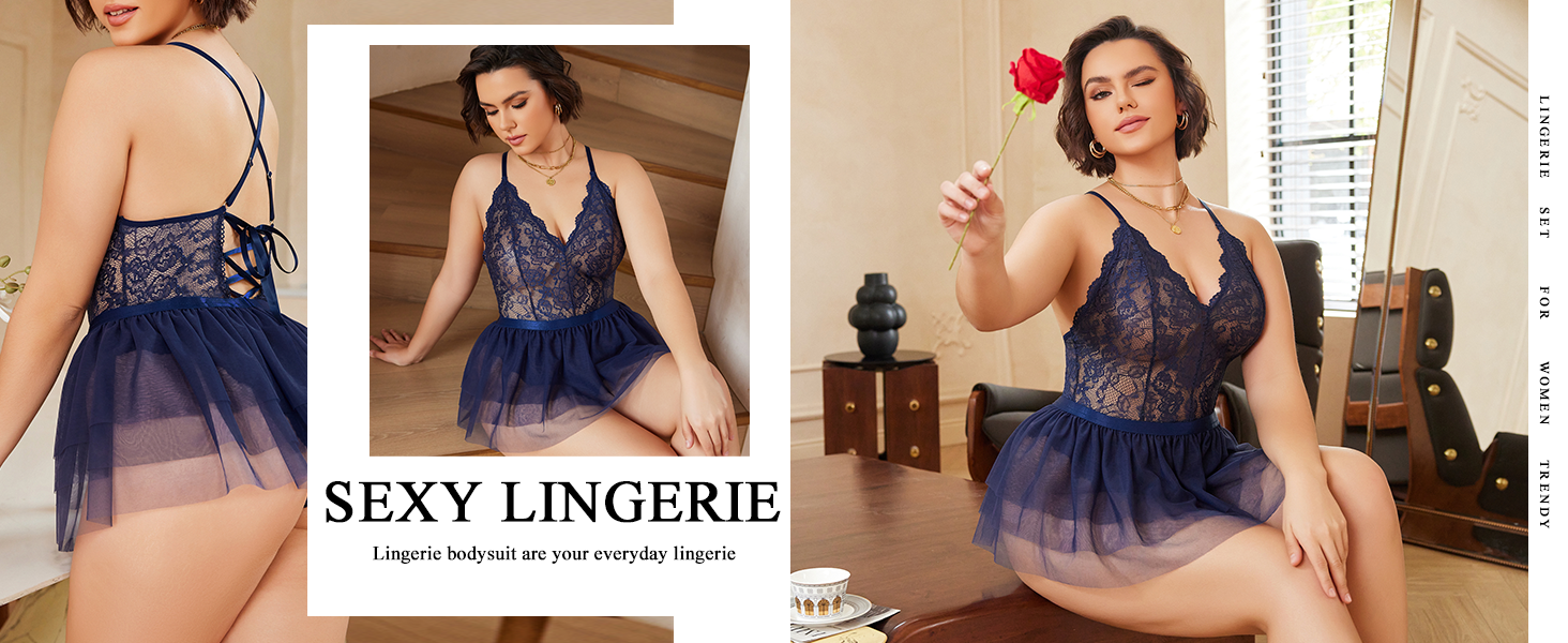 plus size lingerie for curvy women