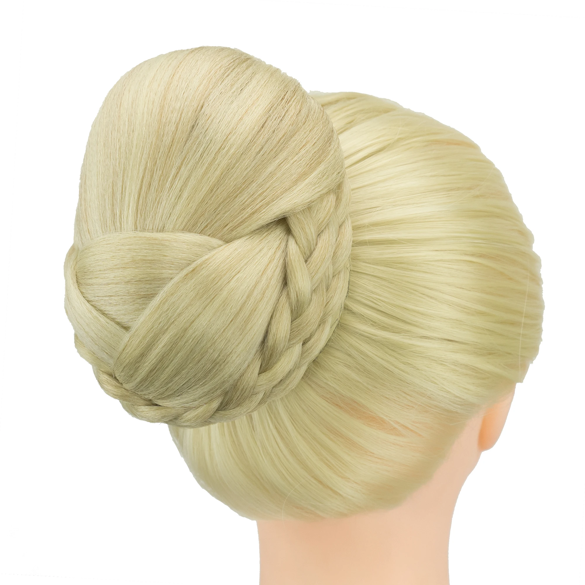 Soowee 6 Models Braided Chignon Dancer Hair Cover Donut Hair Pieces Scrunchies Hair Bun Wig Clips Updo Headwear for Women