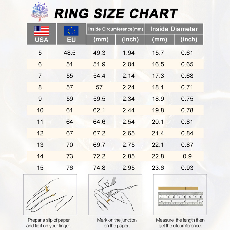 ring size chart