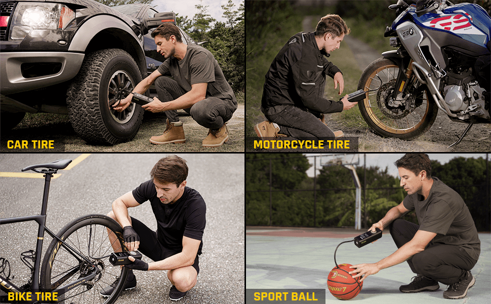 Fanttik X8 APEX Tire Inflator is suitable for Cars, E-Bikes, Motorcycles