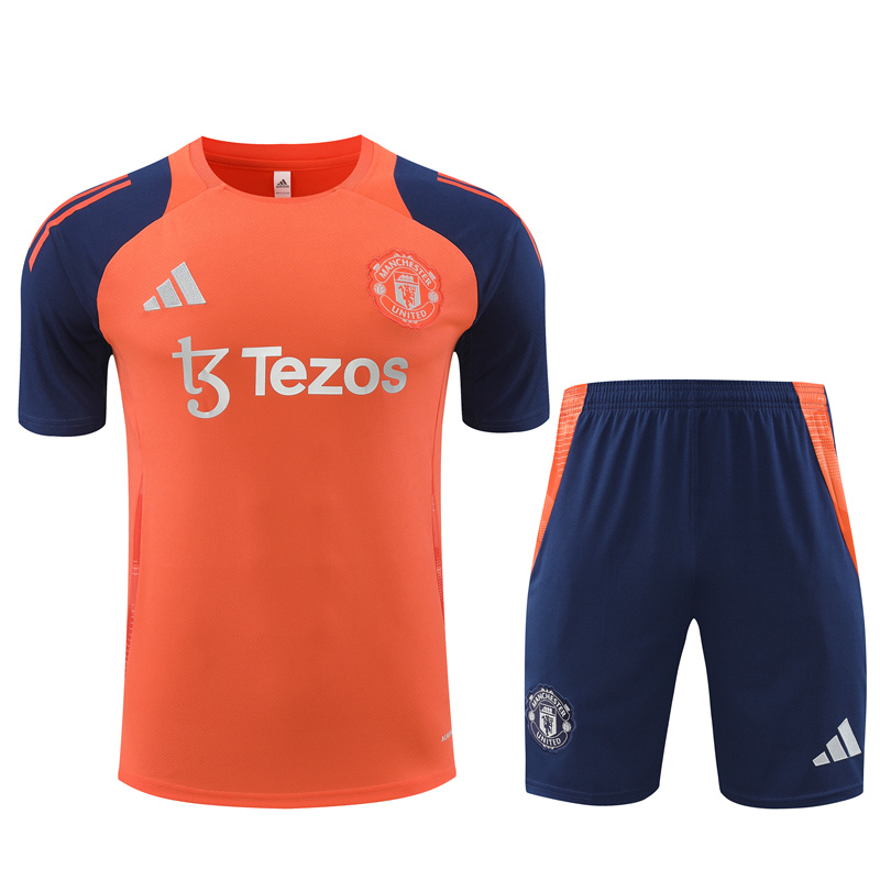 Manchester United 24-25 Short-Sleeve Training Kids Kit - Orange111