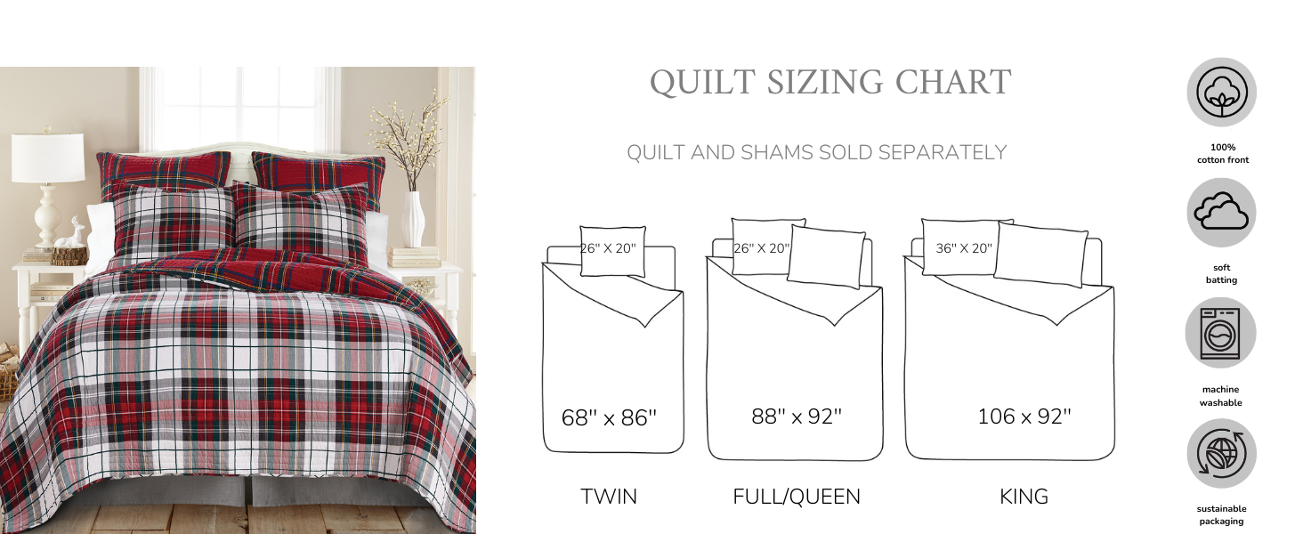 Quilt Sizing Chart