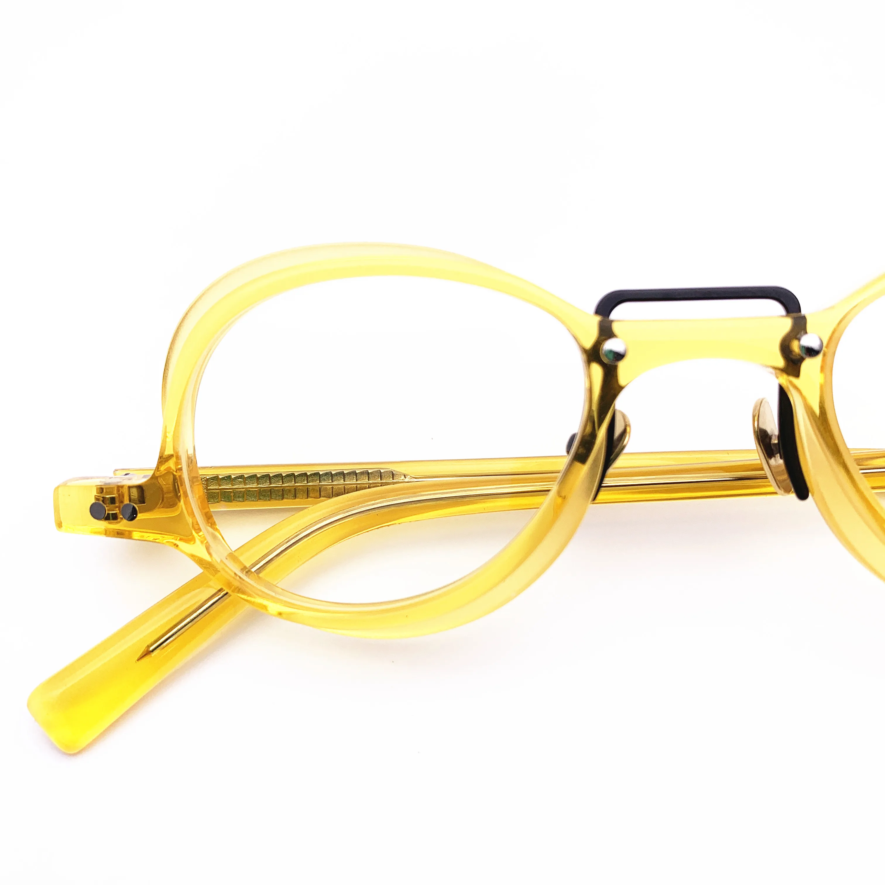 Belight Optical  Fancy Mini Irregular Shape Men Women Vintage Retro Design Acetate  Spectacle Frame Precription Lens 2020508-1