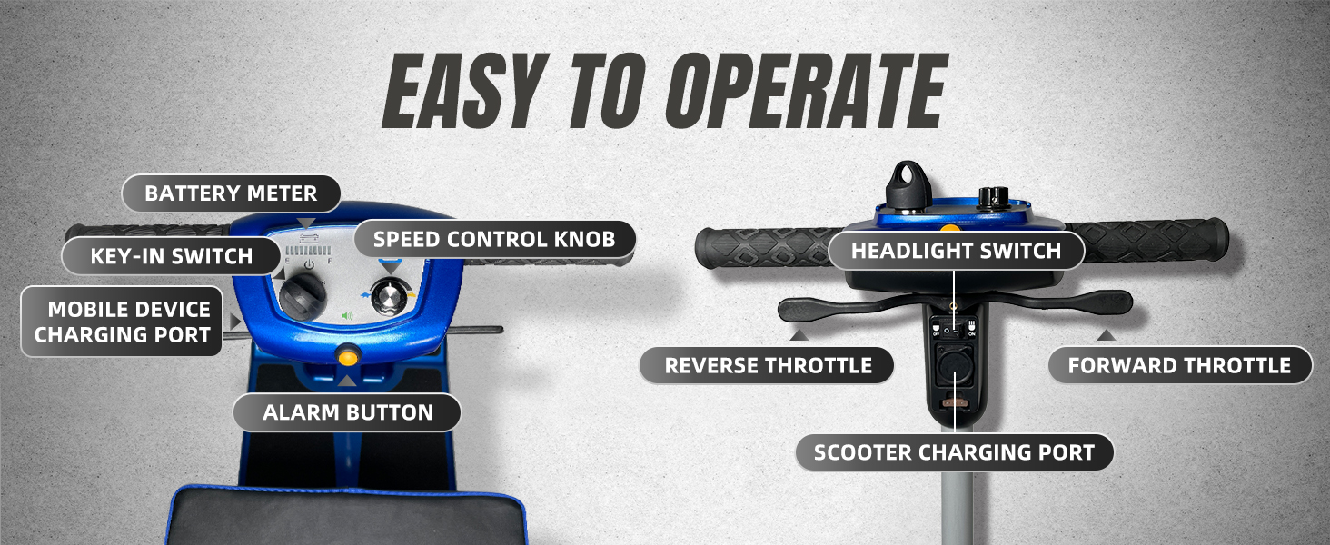 Easy Operation of ZiiLIF Mobility Scooter