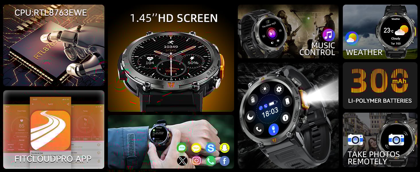 Military Smart Watches for Men