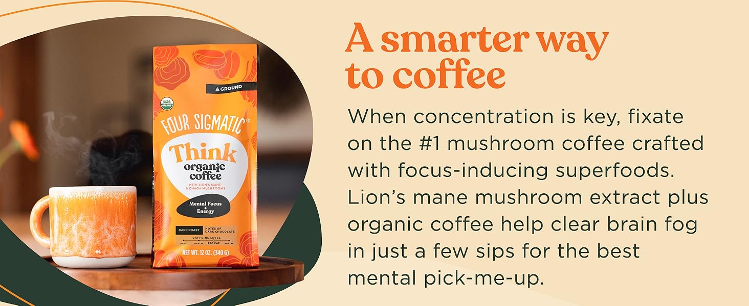 mushroom coffee ground lions mane main cofee coffe mushrom