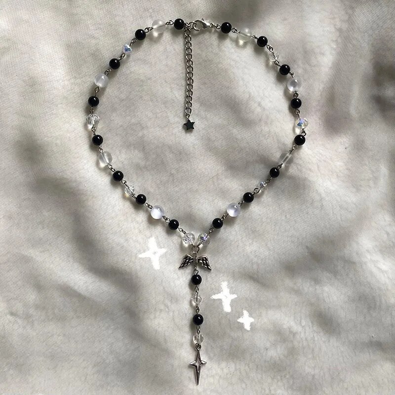 milky way necklace Handmade jewelry grunge Y2K