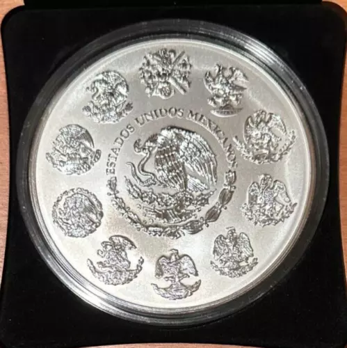 2023 Mo Mexico Silver Reverse Proof Like Libertad 1 Kilo Wood Box W/COA #286 - Picture 2 of 7