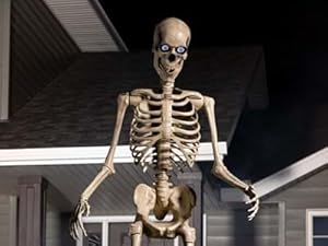 Animated 8 Foot Giant Skeleton Decoration