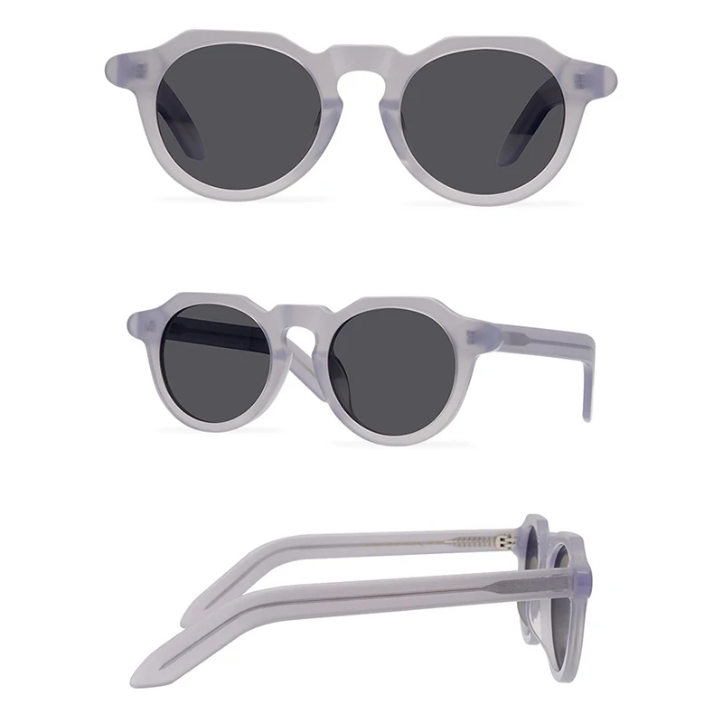 Belight Optical Italy  Acetate Women Men Irregular Shape Retro Vintage UV400 Protection with Case Oculos Punk Sunglasses MA21001