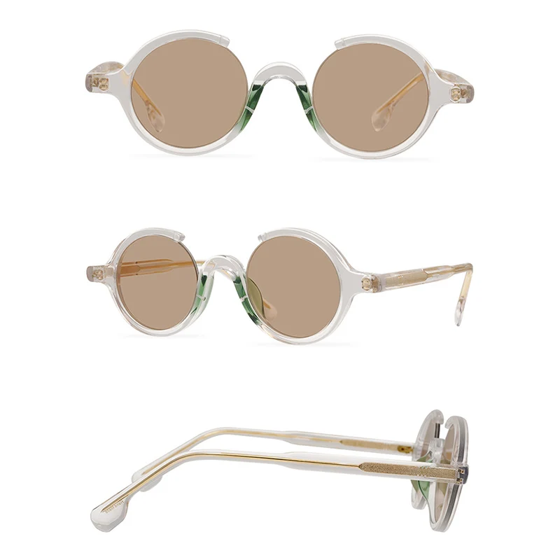 Belight Optical Japan Handmade Quality Cool Vintage Retro Women Men UV400 Protection with Case Oculos Punk Sunglasses 9562