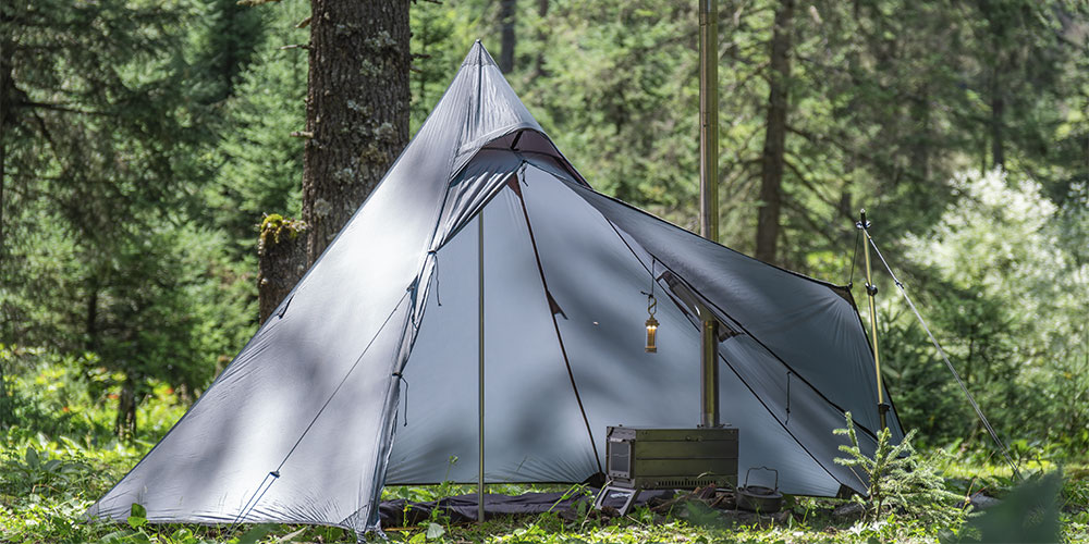 Hussar teepee tent in the forests