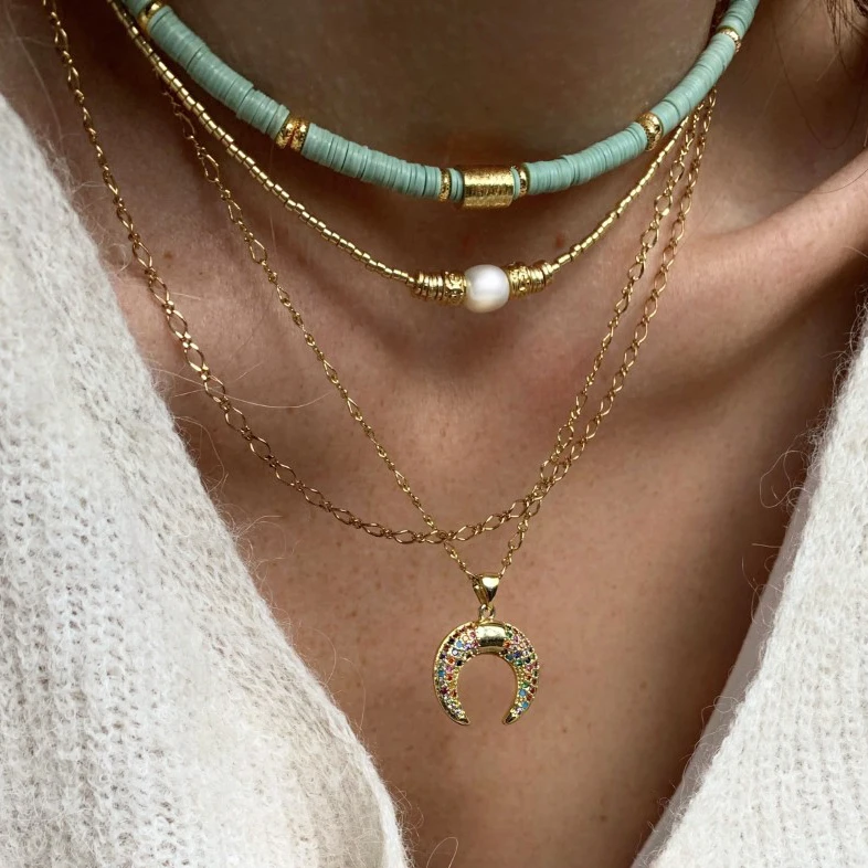 Chokers Statement Teardrop Natural Stone Punk Necklace Stitching For Women Fashion Exquisite цепь на шею цепочка на шею ж 2022