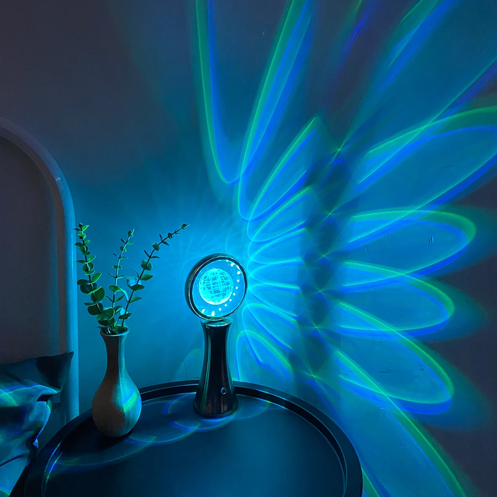 Rotating Globe Table Lamp 2023 New Arrival 16 RGB Touch Control Beautiful LED Night Light