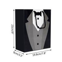 5pcs Wedding Groomsmen Tuxedo Gift Bags Favor Bags For Wedding Father Birthday Bride Tribe Groom Decoration Favor Supplies
