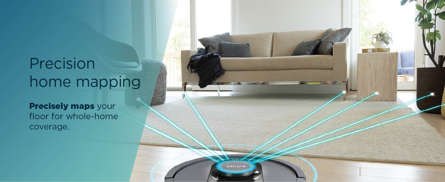 Precisely maps your floor for whole-home coverage.