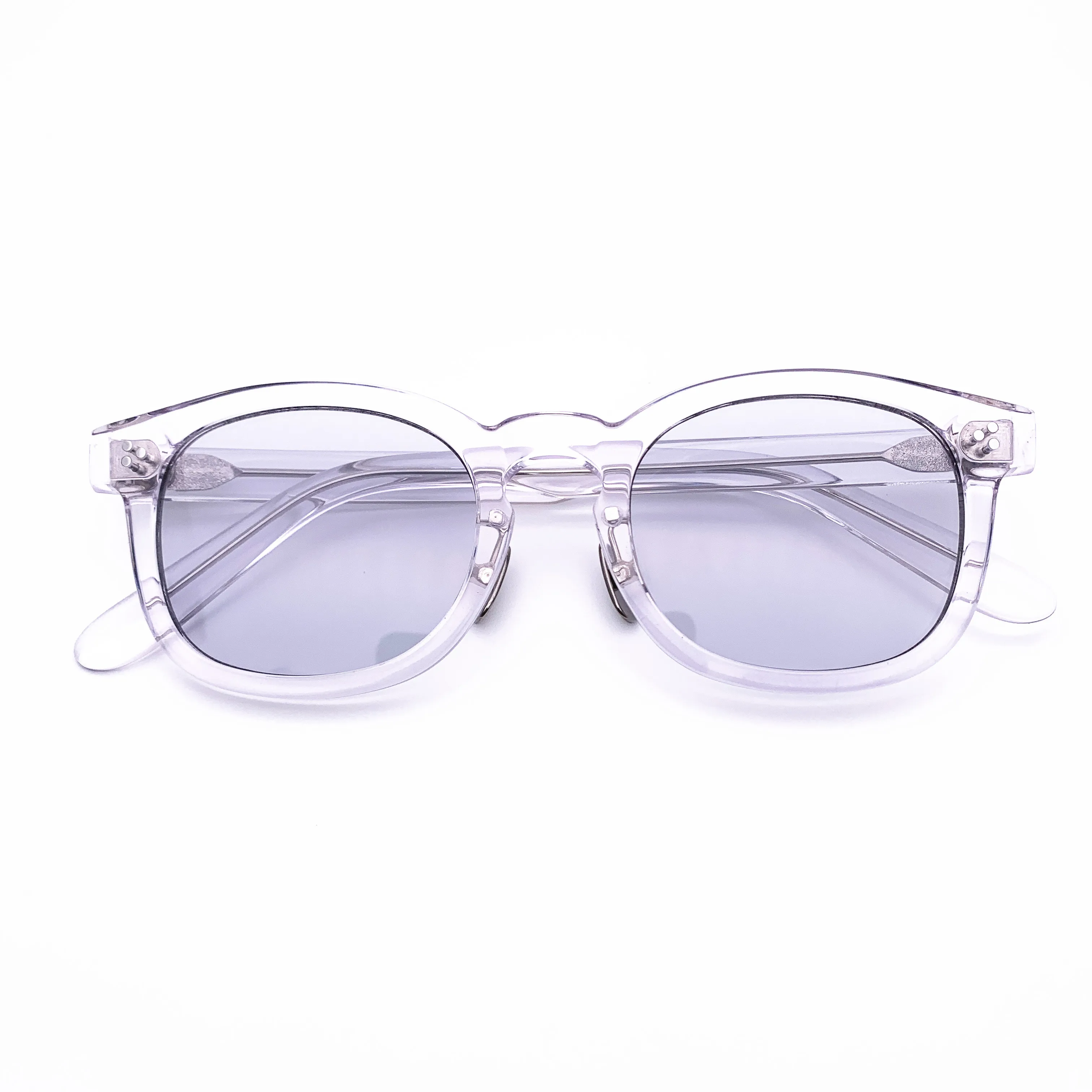 Belight Optical Japan Design Acetate Material with Rivert  Cool Fashion Men Women  Transparent Sunglass F2055
