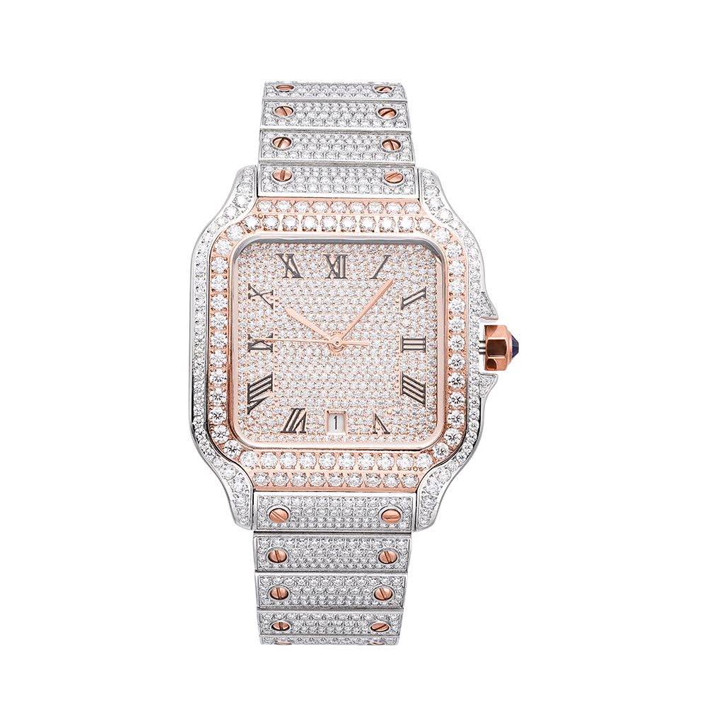 Iced out watch-Yika Jewelry
