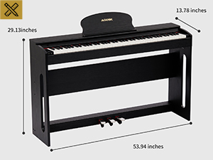 Digital Piano Dimensions