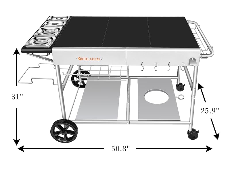 grill table size