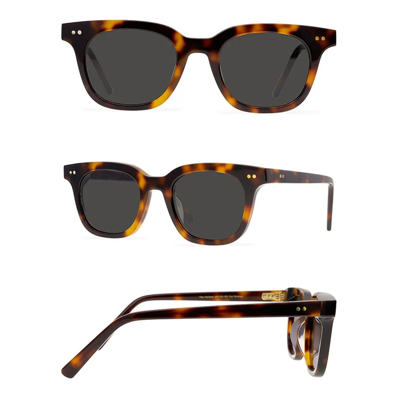 Belight Optical Handmade Quality Cool Vintage Retro Women Men UV400 Protection with Case Oculos Punk Sunglasses Horizon