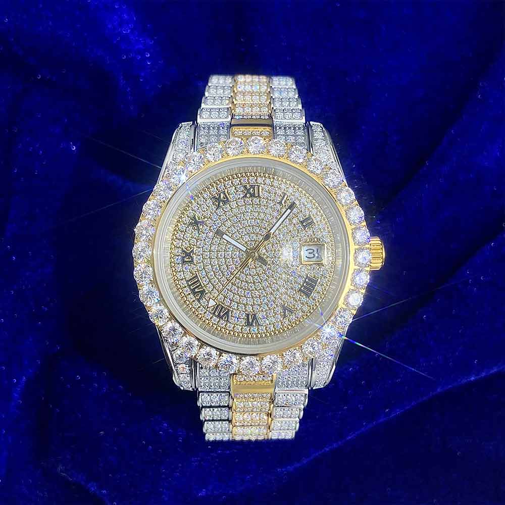 Iced out watch-Yika Jewelry