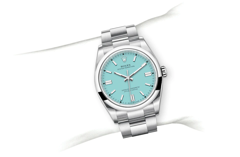 Rolex Oyster Perpetual in Oystersteel M126000-0006 at J. Licht & Sons Rolex Boutique