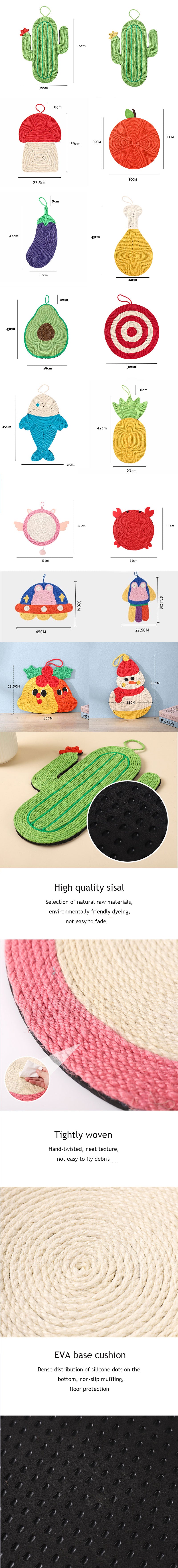 Hanging Cat Scratching Board 16 Style Kitty Grinding Claw Pads
