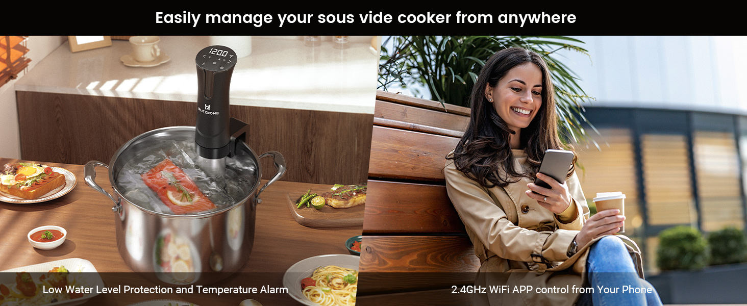 Easily manage your sous vide cooker from anywhere