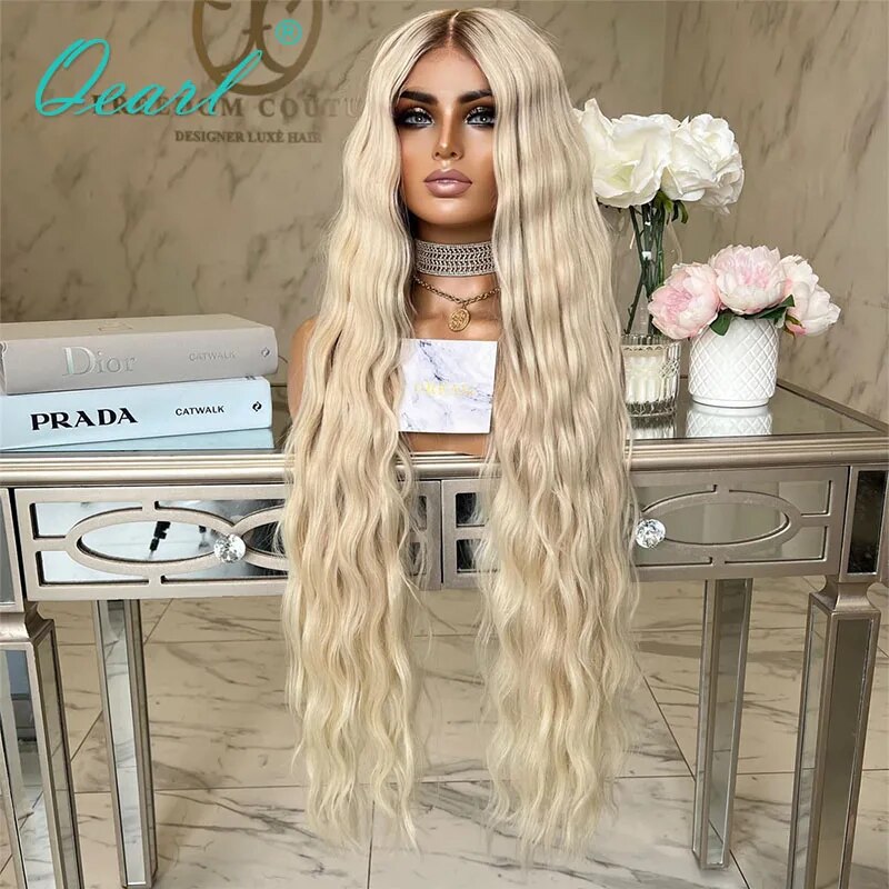 Deep Loose Wave Full Lace Wig Real Human Hair Lace Frontal Wigs 34