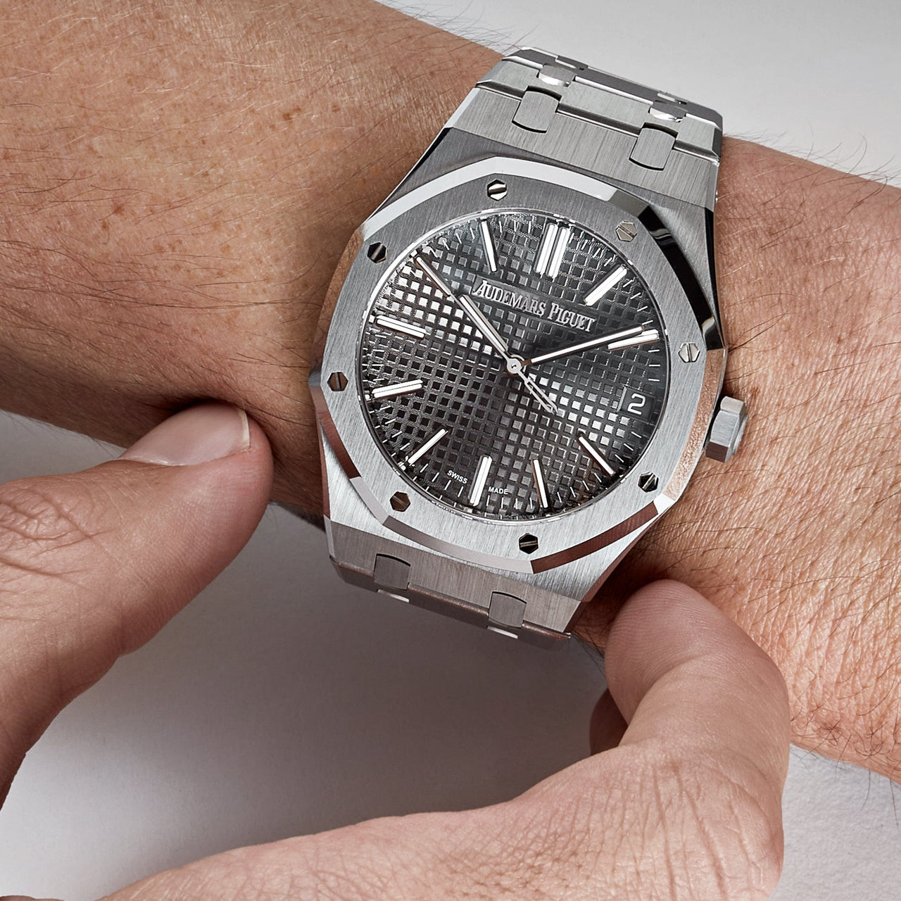 Audemars Piguet Royal Oak "50th Anniversary" Steel Grey Dial 15510ST.OO.1320ST.05 Wrist Aficionado